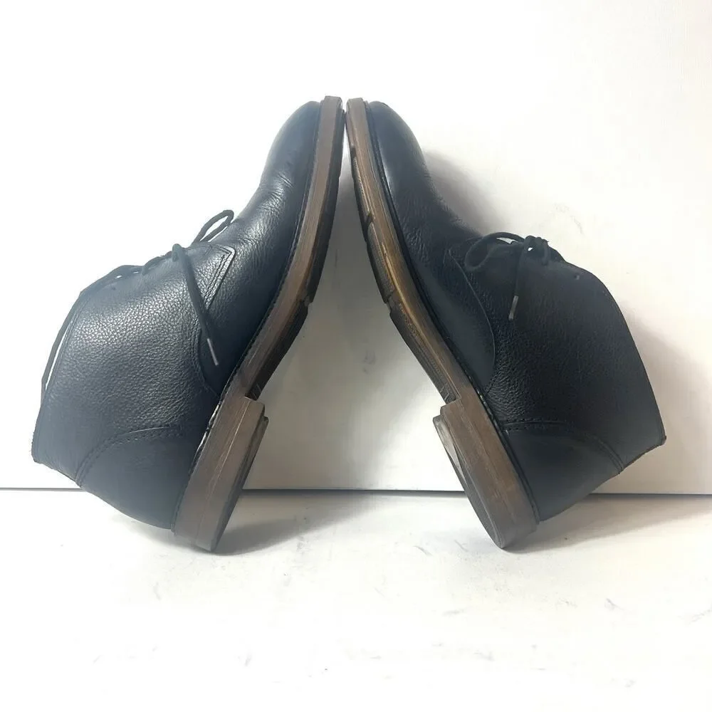 Sebago Black Leather Bryant Chukka Boots Men’s 11 M Lace Up Comfort Casual Shoes